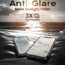 EZ-GLAZ-3-Pack Matte Screen Protector for iPhone 14 ProMax/15 Plus/16 Plus | Anti-Glare Tempered Glass, Enhanced Drop & Scratch Protection, Clear Outdoor Visibility, Smooth Touch, Easy Installation Box