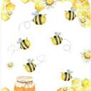 KONPON Honey Bee Arch Stretchy Covers for Birthday Party Decoration Honeycomb Honeypot Arched Stand Cover Baby Shower Favors Props(Only Cover) (Kp-gx-2017)