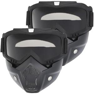 Airsoft Mask Full Face, Paintball Mask, Tactical Mask, Motorcycle Helmet Goggles with Removable Face Mask for Men Women