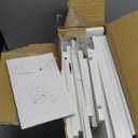 Narrow Bathroom Storage Cabinet with 2 Doors and Shelves, 9.8" W Small Storage Cabinet for Toilet Paper Storage, Slim Cabinet for Small Spaces, Bathroom, Kitchen, 9.8" W × 9.8" D × 29.5" H, White