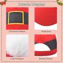 Red-Christmas-Hat Xmas-Baseball-Cap for Men-Women - Santa Adjustable Trucker Hat Unisex Holiday-Cap Winter Outdoor