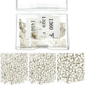 Moxweyeni About 500 Pcs 4.5 Grams Silver Solder Jewelry Precut Chips Solder Ultra Tiny Medium Density Easy Bond for Jewelry (E, M, H) (1.5 x 1.5 mm)