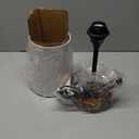 LuxeBeam Modern USB & Type-C Bedside Lamp with Touch Control, Dimmable Table Lamp with White Fabric Shade Enhanced with Gold Threads, Includes LED Bulb - Ideal for Bedroom, Office, Dorm