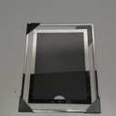 5x7 Picture Frames - Glass Photo Frame for Tabletop/Desktop Display, Horizontal/Vertical Orientation, Silver Finish (1 Pack)