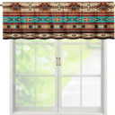 Geometric Aztec Native American Classic Coffee Table Runner - Kitchen & Dining Table Decor, Wedding & Party Decor - Farmhouse Rustic Beige (12" x 72")