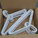 Plastic Hangers HD Heavy Duty, 16 Pcs. White Color, Made in USA, 3/8 Thickness, Durable, Tubular, Lightweight, for Clothes, Coat, Pants, Shirts, Dress, TINEFF, Free and Quick delivery. from USA