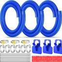 1.25" x 59" Pool Hoses Replacement for Above Ground Pools, 3 Pack Pool Pump Hose for Swimming Pool, Pool Filter Hose with Pool Pipe Holders & Accessory for Filter Pumps 330 GPH 530 GPH 1000 GPH
