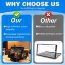 2 x Screen Magnifier for Cell Phone,3D HD Big Screens Phone Magnifier,Foldable Phones Stand with Movie Screens Amplifier,Portable Mobile Phones Magnifier Projector for Movies,Compatible All Smartphones
