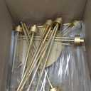 2PCS Gold Floor Candelabra,5 Arm Candle Holder Tall Floor Candle Holder with Acrylic Lampshade for Wedding Table Birthday Party Home Decoration Fit LED Taper Candles