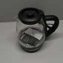 Chefman Electric Kettle with Tea Infuser, 1L 1500W, Removable Lid for Easy Cleaning, Boil-Dry Protection, Stainless Steel Filter, BPA Free, Auto Shut Off Hot Water Boiler, Small Electric Tea Kettle (Black)