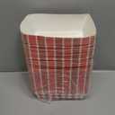 Blcculi 100 Pack Gingham Paper Food Trays,Disposable Paper Food Boat,Gingham Party Supplies,Snack Serving Trays for Nacho,French Fries,Popcorn,Hot Dog (Red + White)