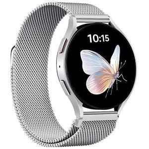 Metal Band Compatible with Galaxy Watch 7 Band 40mm 44mm,Magnetic 20mm Quick Release Watch Band Compatible with Samsung Watch 6 5 4 FE 40mm 44mm Classic 6 4 47mm 43mm 46mm 42mm 5 pro 45mm