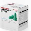 Howard Leight by Honeywell Maximum Lite Low Pressure Corded Disposable Foam Earplugs, Box of 100 Pairs (LPF-30) ,Green