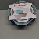 KitchenAid Universal Nesting Plastic Mixing Bowls, Set Of 3, 2.5 quart, 3.5 quart, 4.5 quart, Non Slip Base with Easy Pour Spout to Reduce Mess, Dishwasher Safe, Aqua Sky, White, Gray
