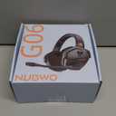 NUBWO Wireless Gaming Headset with Mic for Ps5 Ps4 PC, Zero Interference, 100-Hour Battery All-Day Play, 23ms Sync for Fortnite & Call of Duty/FPS Gamers, Triple Mode All Devices Compatible - Orange