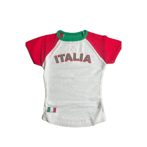 Baby Tee Summer Crop Tops Y2k Clothes Mexico Jersey 90s Graphic Tee 2000s Going Out M