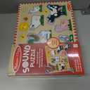 Melissa & Doug Farm Animals Sound Puzzle - Wooden Peg Puzzle with Sound Effects (8 pcs), Pack of 2