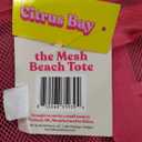 Large Mesh Beach Tote Bag 9 Pockets Lightweight Pool Bags for Sand Toys Family Travel