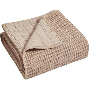 Levtex Home - Mills Waffle - Throw - Adobe Cotton Waffle - Throw Size 50 x 60in. Levtex Home - Mills Waffle - Throw - Adobe Cotton Waffle - Throw Size 50 x 60in.