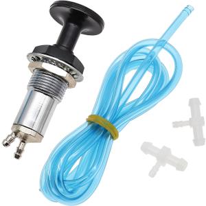 Fuel Plunger Primer Pump Kit 11305/10161-AD for Snowmobile ATV for Polaris Honda Yamaha Kawasaki Skidoo With 3 feet Fuel Line