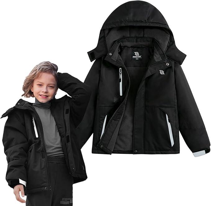 Simplee Kids Boys Winter Coat Snow Warm Pad Raincoats  6-7 Years