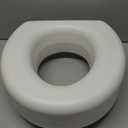 AquaSense 770-610 4 Inch Portable Raised Toilet Seat Riser, Elevated Toilet Seat for Seniors