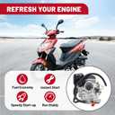 NIMTEK 49cc Scooter Carburetor for GY6 50cc 4 Stroke Moped ATV Go Karts Scooter 139QMB PD18J Engines with Jet Upgrades