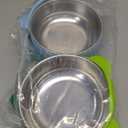 Stainless Steel Baby Bowls with Suction, 2-in-1 Toddler Feeding Set SUS304 Non-Toxic | Unbreakable & Anti-Scald | Super Strong Suction Base | Dishwasher Safe | Perfect Baby Gift - 2Pack 28.9 (Green/Blue)