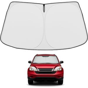 Proadsy 2025 Upgrade Windshield Sun Shade Custom Fit 2023-2024 2025 Honda CRV 4-Layer Foldable Front Sunshade Protector Sun Visor Blocks UV Rays Keep Car Cooler Accessories