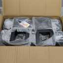 6 PCS Metal 44 Post Base Post Base Brackets,Inner Size 3.5"x3.5" Heavy Duty Powder-Coated Post Anchor Matte Black Wood Post Brackets (Black 6pcs)