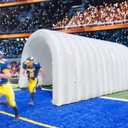 Inflatable Sports Tunnel Entrance with Built-in Blower Advertising & Event Archway for Exhibitions, Shops, Supermarkets & Schools (White, 16x10x10Ft)