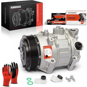 A-Premium Air Conditioner AC Compressor with Clutch Compatible with Lexus ES250 21-23, NX200t 15-17, NX300 18-21, NX300h 2021, RX350 2023 & Toyota Avalon 21, Camry 18-23, Highlander 14-19, RAV4 19-23
