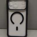 Magnetic Case Made for iPhone 17 Pro Max 6.9 Inch [Compatible with MagSafe] Soft TPU Slim Phone Cover Anti-Scratch Drop Protection Translucent Black Phone Case for Women Men