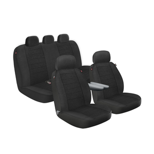 Genuine Dickies 3 Piece Arlington Cloth Truck Seat Covers Black, 806179