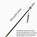 Handmade Spear Made of Stainless Steel 56.3 inches