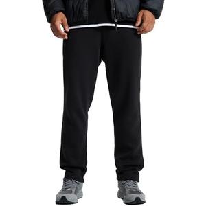 Project Titan Men's Sweatpants Lounge Cotton Casual Sweat Pants Straight Leg Open Bottom Joggers with Pockets, Large