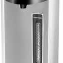 Chefman Electric Hot Water Pot Urn w/ Manual Dispense Buttons, Safety Lock, Instant Heating for Coffee & Tea, Auto-Shutoff/Boil Dry Protection, Insulated Stainless Steel, 5.3L/5.6 Qt/30+ Cups