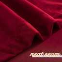 NICETOWN Red Blackout Velvet Curtains 120 inches Long, Super Soft Light & Heat Blocking Extra Long Sliding Glass Door Romantic Drapes for Window/Dance Room (52" Wide), 2 Panels