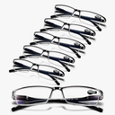 6 pack Executive Style Reading Glasses Men - Durable Readers with 99% Blue Light Blocking - Comfortable Fit with TR90 Frames 1.25