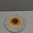 3 Pack Sunflower Stepping Stone, 10 Inch Decorative Garden Step Stone for Yard, Patio, Garden, Walkway, Outdoor and Indoor Home Decor