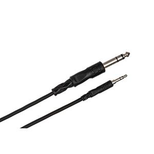 Hosa CMS-105 3.5 mm TRS to 1/4 Inch TRS Stereo Interconnect Cable, 5 Feet