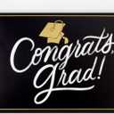 Hallmark Boxed Graduation Cards, Congrats Grad (40 Cards with Envelopes) Black, White and Gold