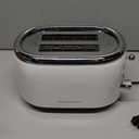Mueller Retro Toaster 2 Slice with 7 Browning Levels and 3 Functions: Reheat, Defrost & Cancel, Stainless Steel Features, Removable Crumb Tray, Under Base Cord Storage, White