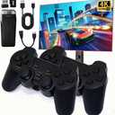 Retro Game Console Stick  Plug & Play Wireless Video Game System with 20,000+ Classic Games, 9 Emulators, 4K HDMI Output, 2.4GHz Dual Controllers, Arcade Stick for Adults(64G)