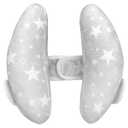 Infant Travel Pillow, Adjustable Baby Head Neck Support Cushion for Car Seat and Stroller - Comfortable and Lightweight Baby Travel Pillow, with Moon and Star Pattern