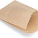 Kraft Paper Sandwich Style Bags (200) 6"x 1"x 8" Dry Wax Grease Resistant Bags. Perfect for Sandwiches, Cookies, Pastries, Take Out, and Gifts. Made in USA.
