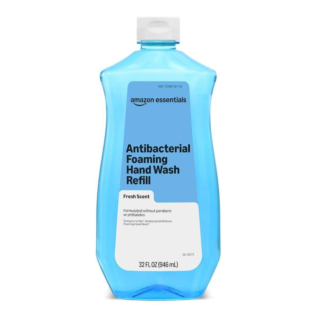 Amazon Essentials Foaming Hand Wash Refill, Fresh Scent, Antibacterial Formula, 32 fl oz, Pack of 1