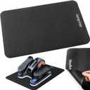 MoyRetty Non-Slip Workout Mat for Under Desk Elliptical(23.6x15.7 inches), Ellipse Leg Exerciser Machine Mat, Suitable for Electric Seated Foot Pedal Exerciser, Stability and Floor Protection