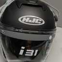 HJC i31 Solid Open Face Motorcycle Helmet, DOT Approved (Semi Flat Black, Large)