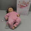 WOOROY Realistic Reborn Baby Dolls  18-Inch Real Life Sleeping Newborn Girl, Lifelike Doll with Weighted Soft Body, Handmade Gift Toy with Accessories for Kids Age 3+